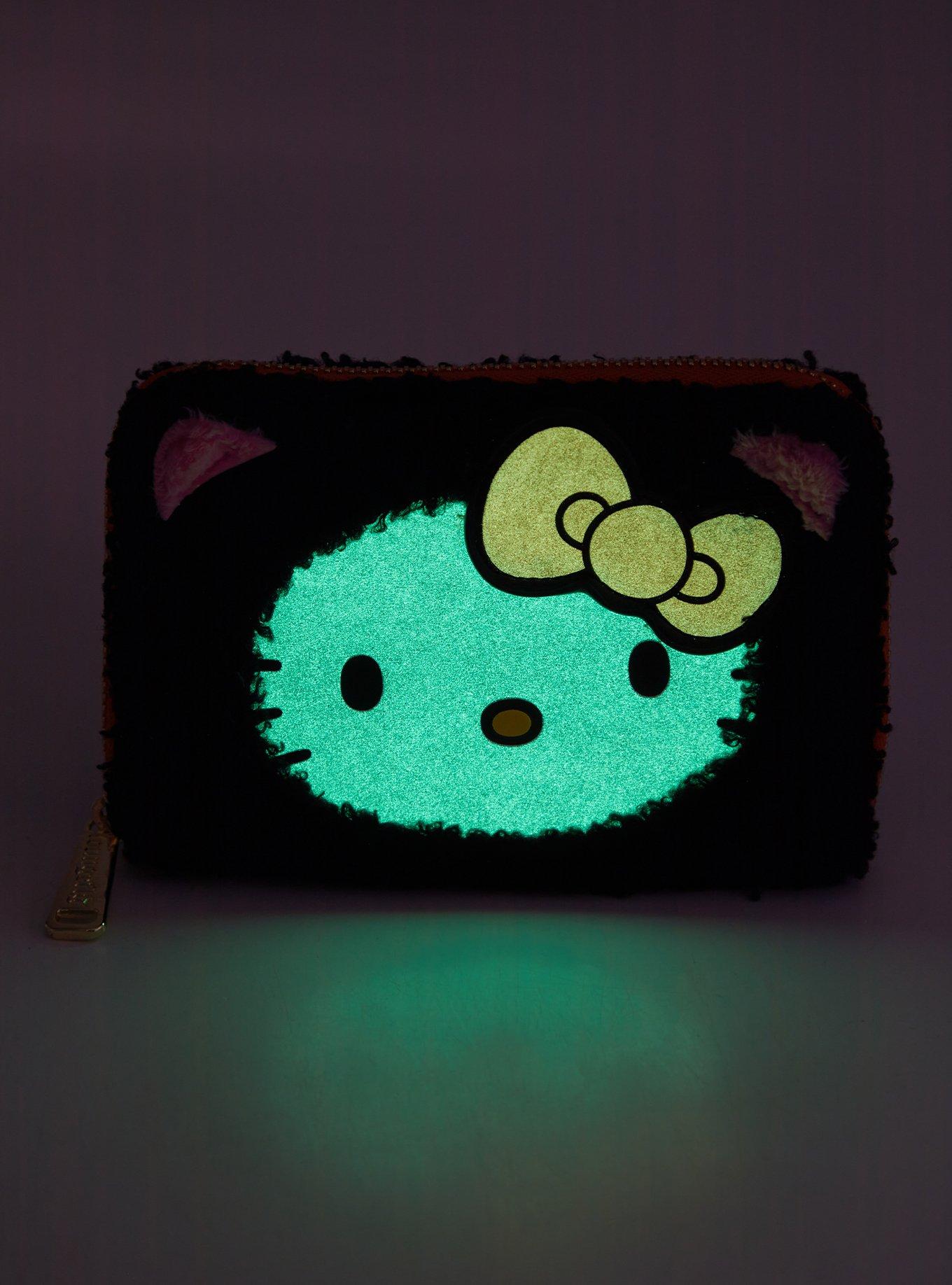 Loungefly Sanrio Hello Kitty Sherpa Cat Costume Glow-in-the-Dark Small Zip Wallet, , alternate