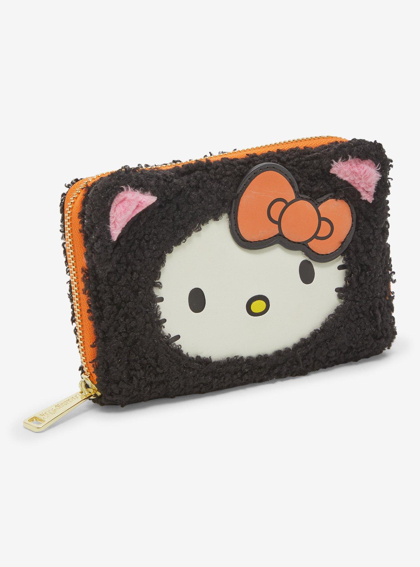 Loungefly Sanrio Hello Kitty Sherpa Cat Costume Glow-in-the-Dark Small Zip Wallet, , alternate