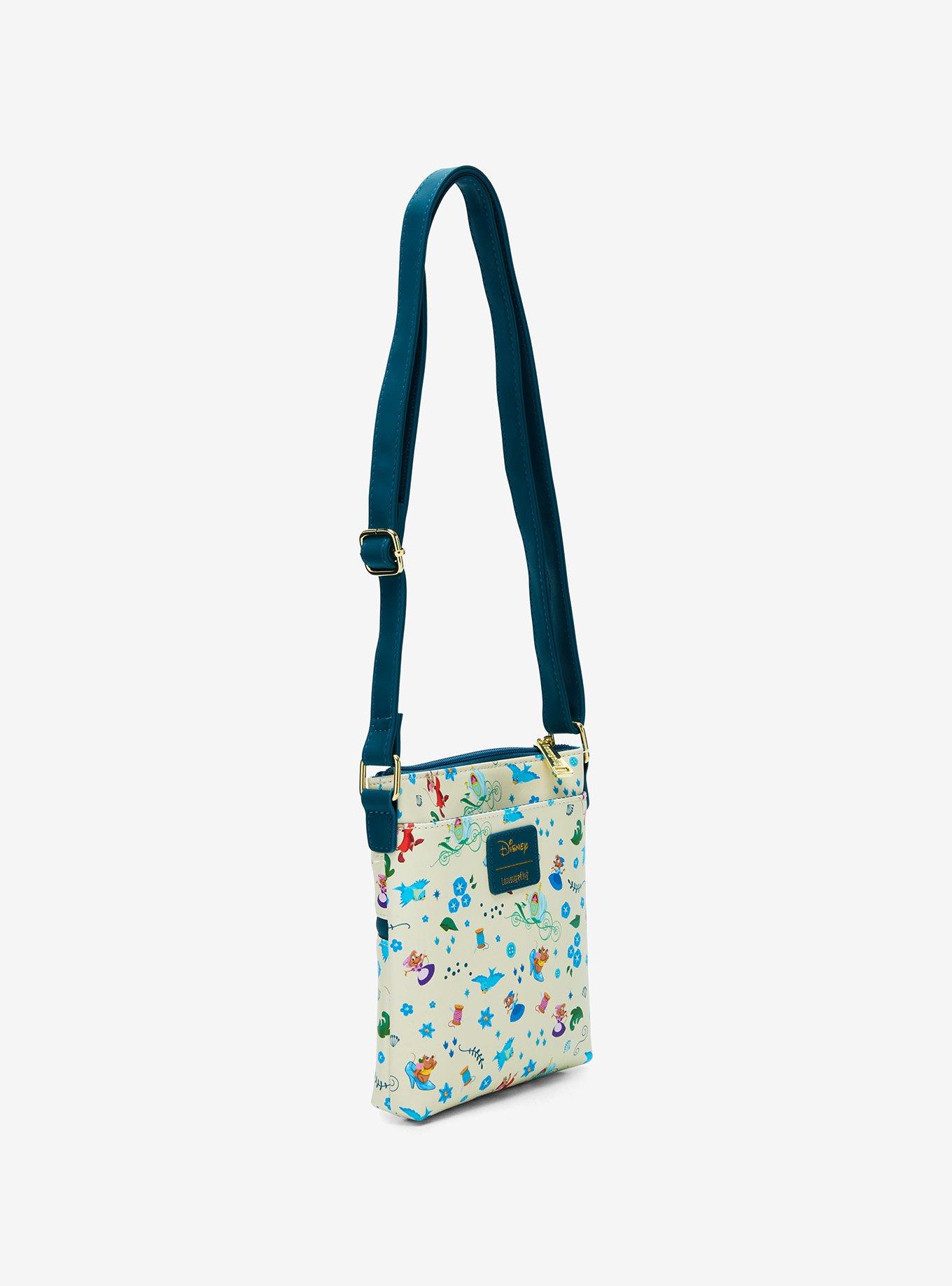 Loungefly Disney Cinderella Icons Allover Print Crossbody Bag, , hi-res