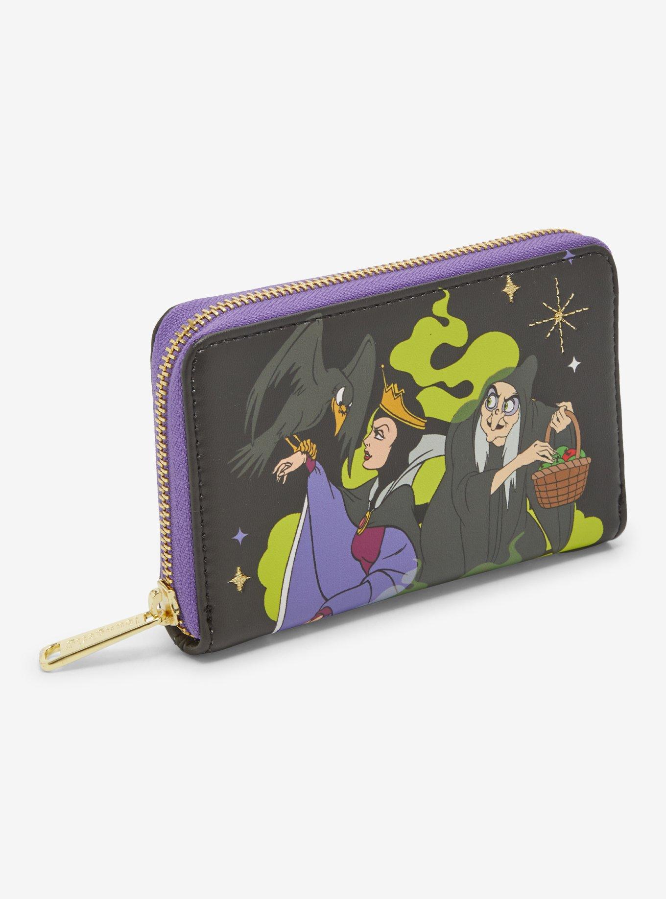 Loungefly Disney Snow White & the Seven Dwarfs Evil Queen Small Zip Wallet, , alternate