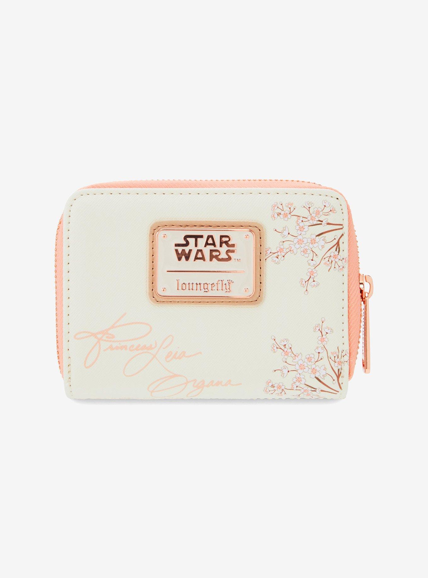 Loungefly Star Wars Princess Leia Floral Small Zip Wallet, , alternate