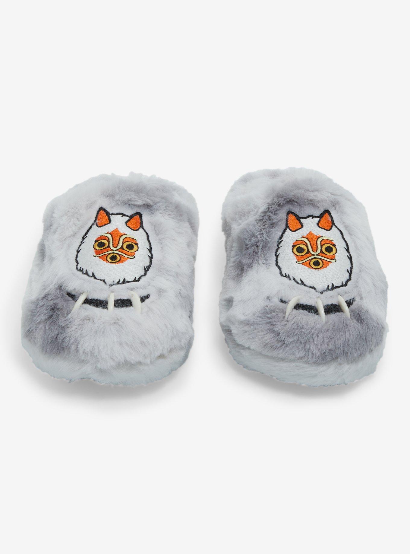 Studio Ghibli® Princess Mononoke Mask Fuzzy Slippers, , hi-res