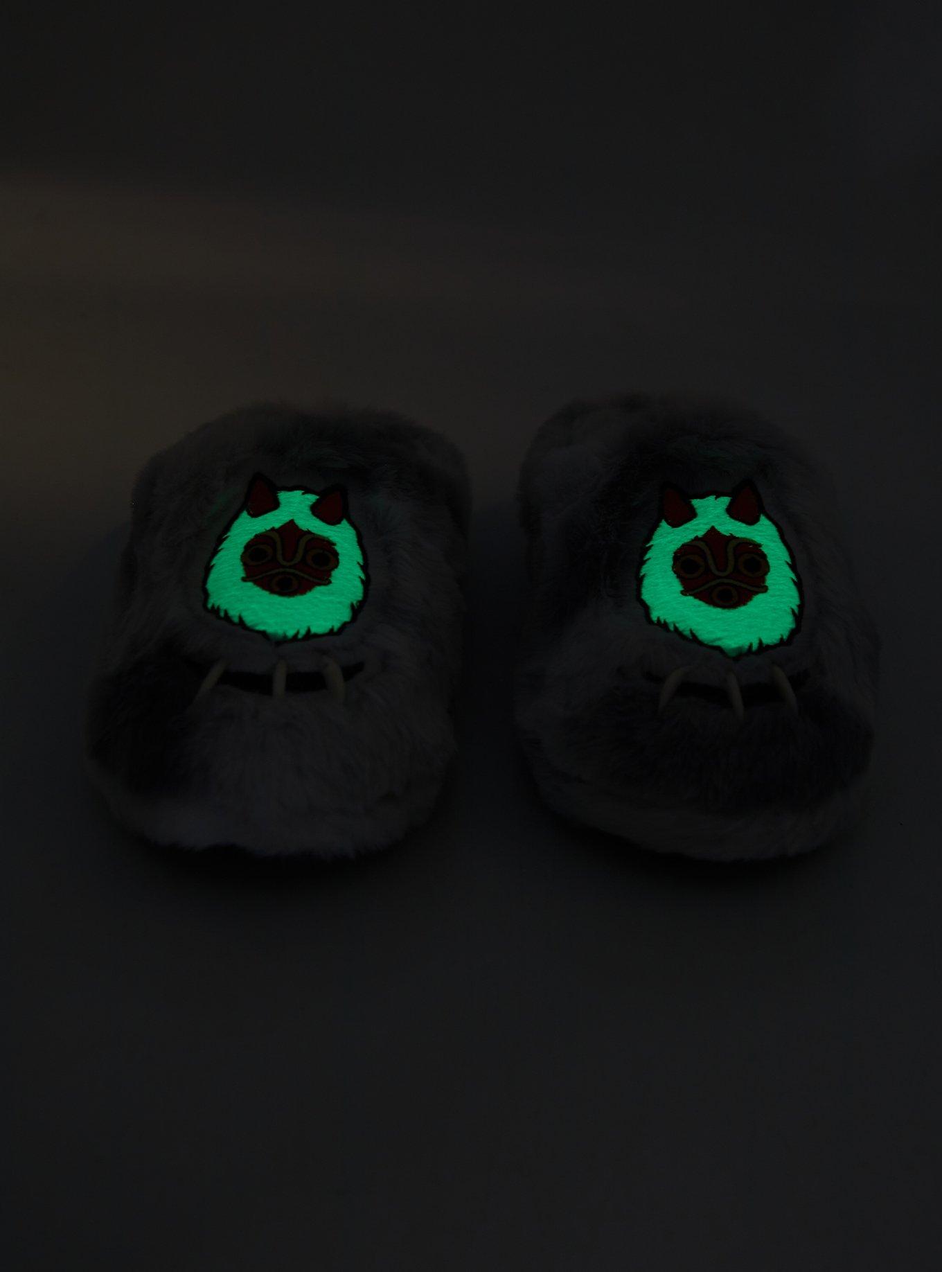 Studio Ghibli® Princess Mononoke Mask Fuzzy Slippers, MULTI, alternate