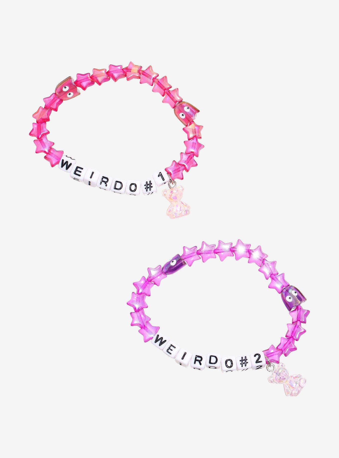 Weirdo 1 & 2 Gummy Star Best Friend Bead Bracelet Set, , hi-res