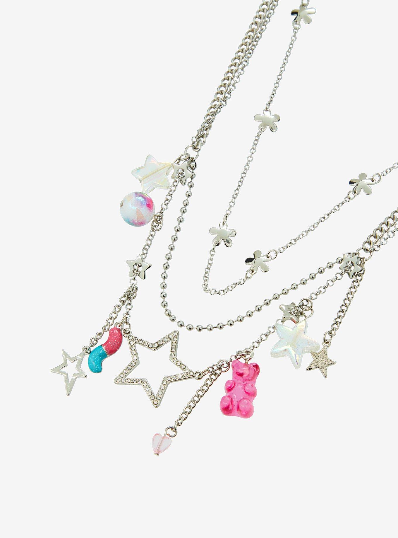 Candy Star Charm Necklace set, , alternate