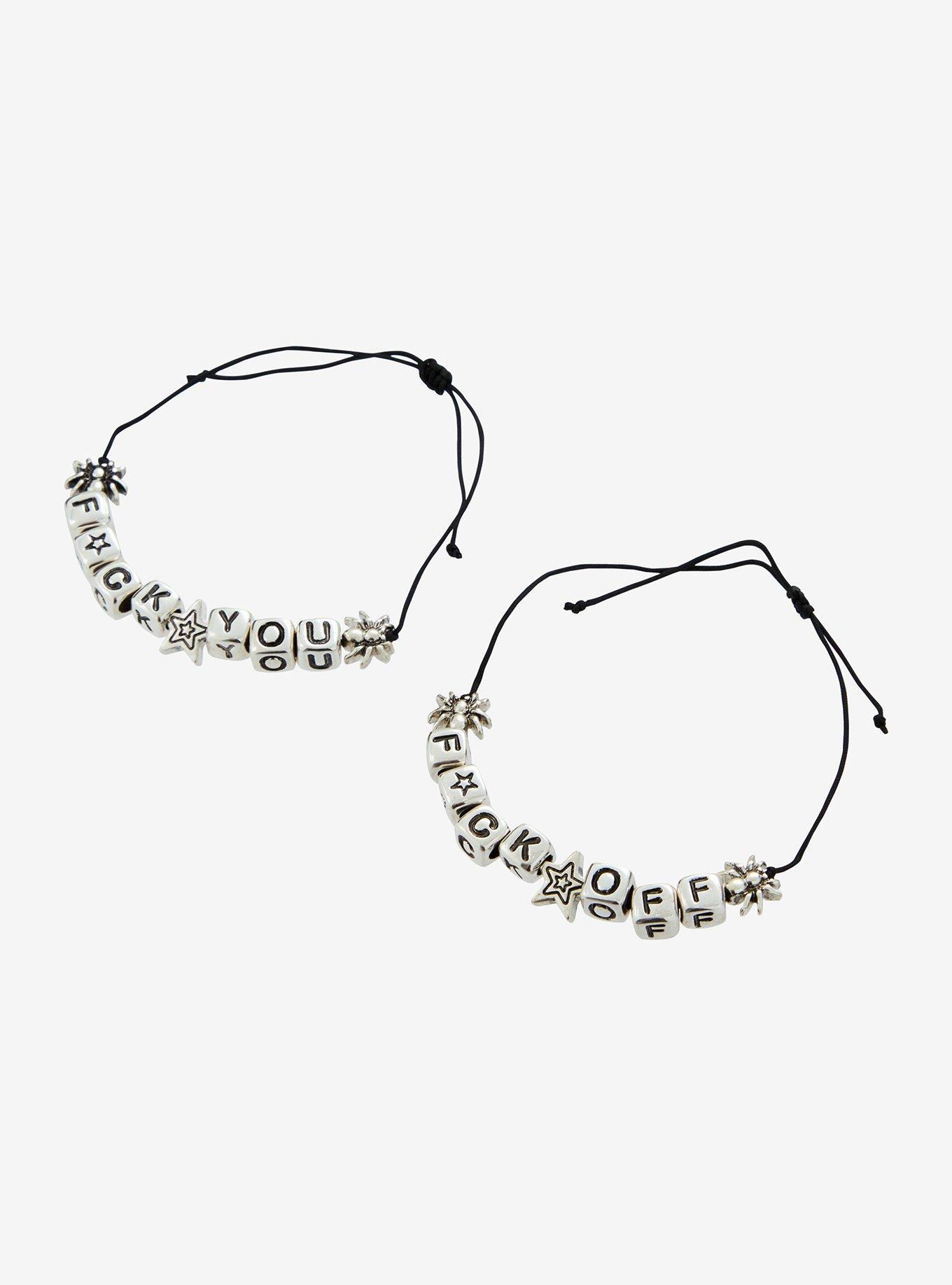 F*ck You & F*ck Off Best Friend Bracelet Set, , alternate