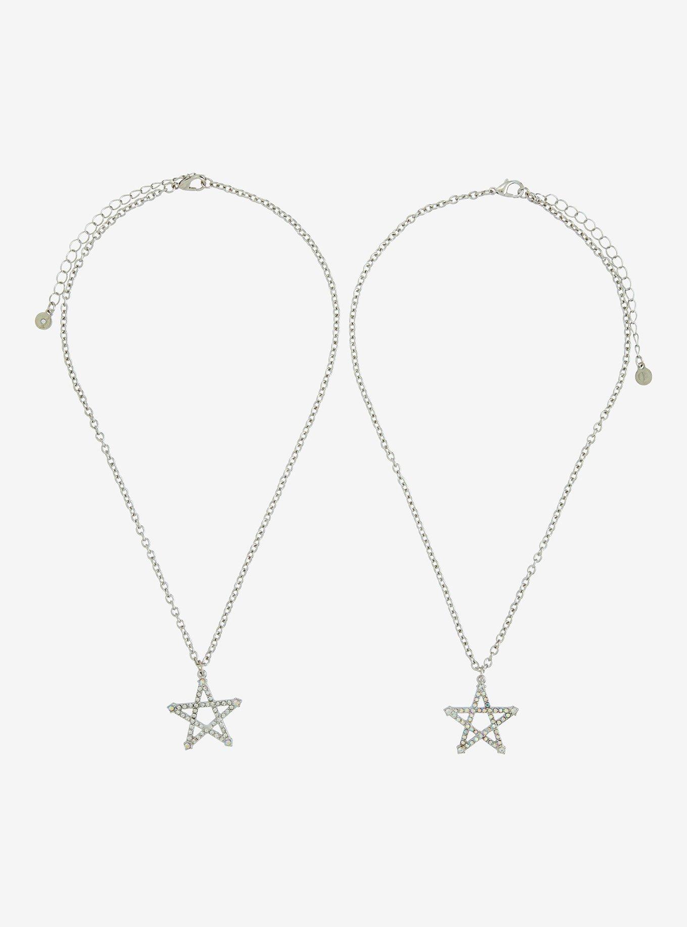 Bling Star Best Friend Necklace Set, , hi-res