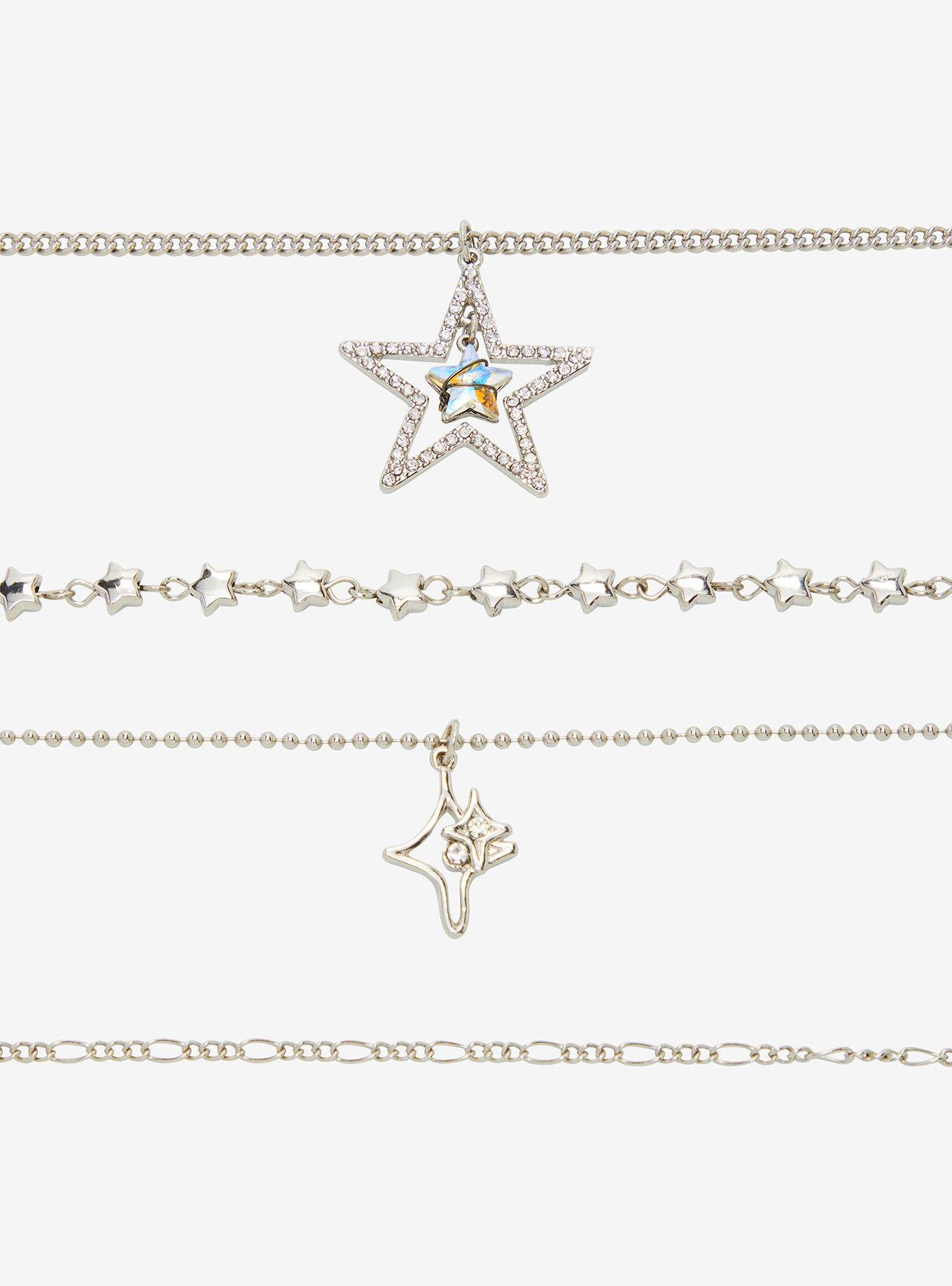 Star Bling Chain Necklace Set, , hi-res