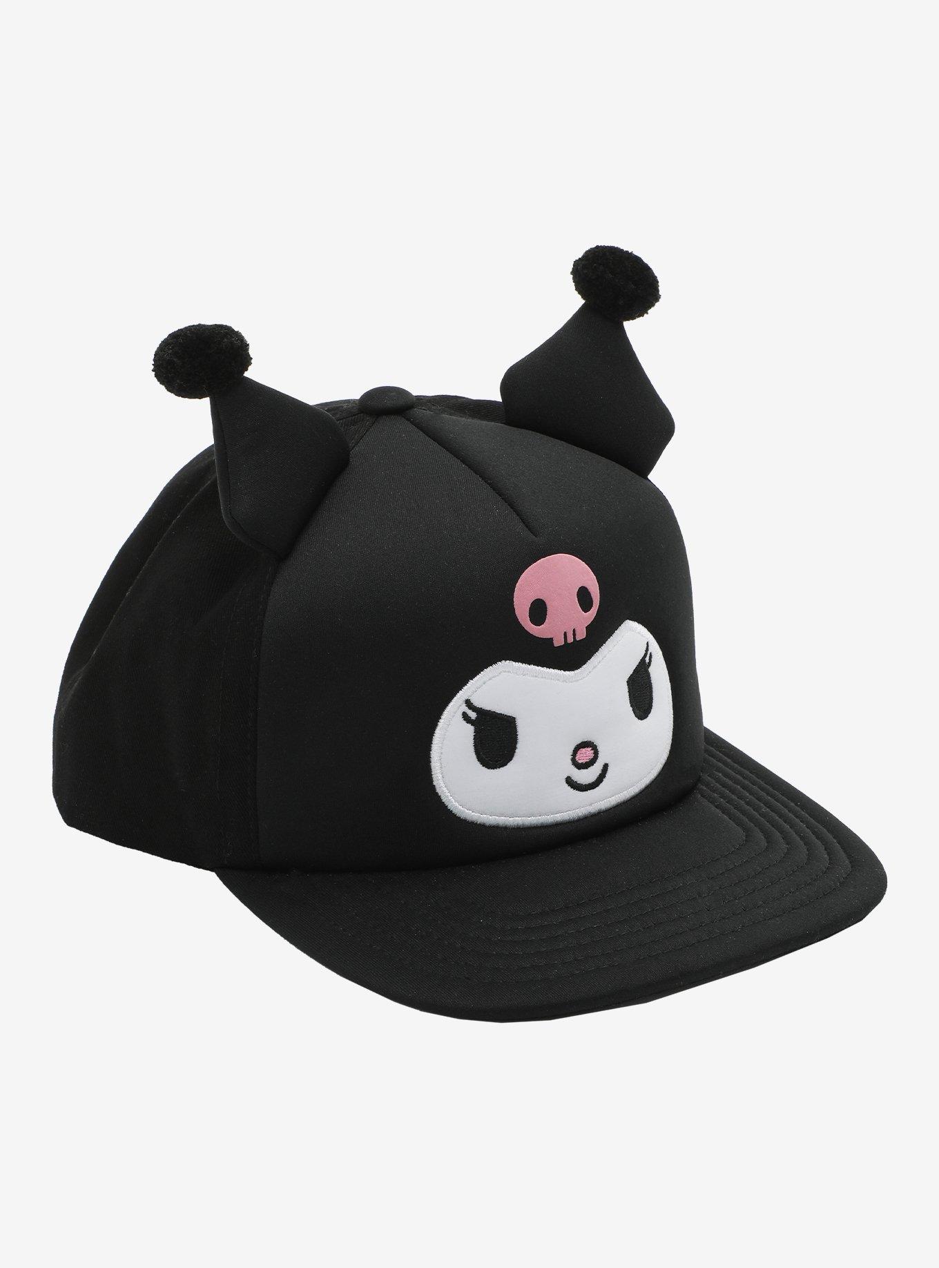 Kuromi 3D Ears Foam Snapback Hat, , hi-res