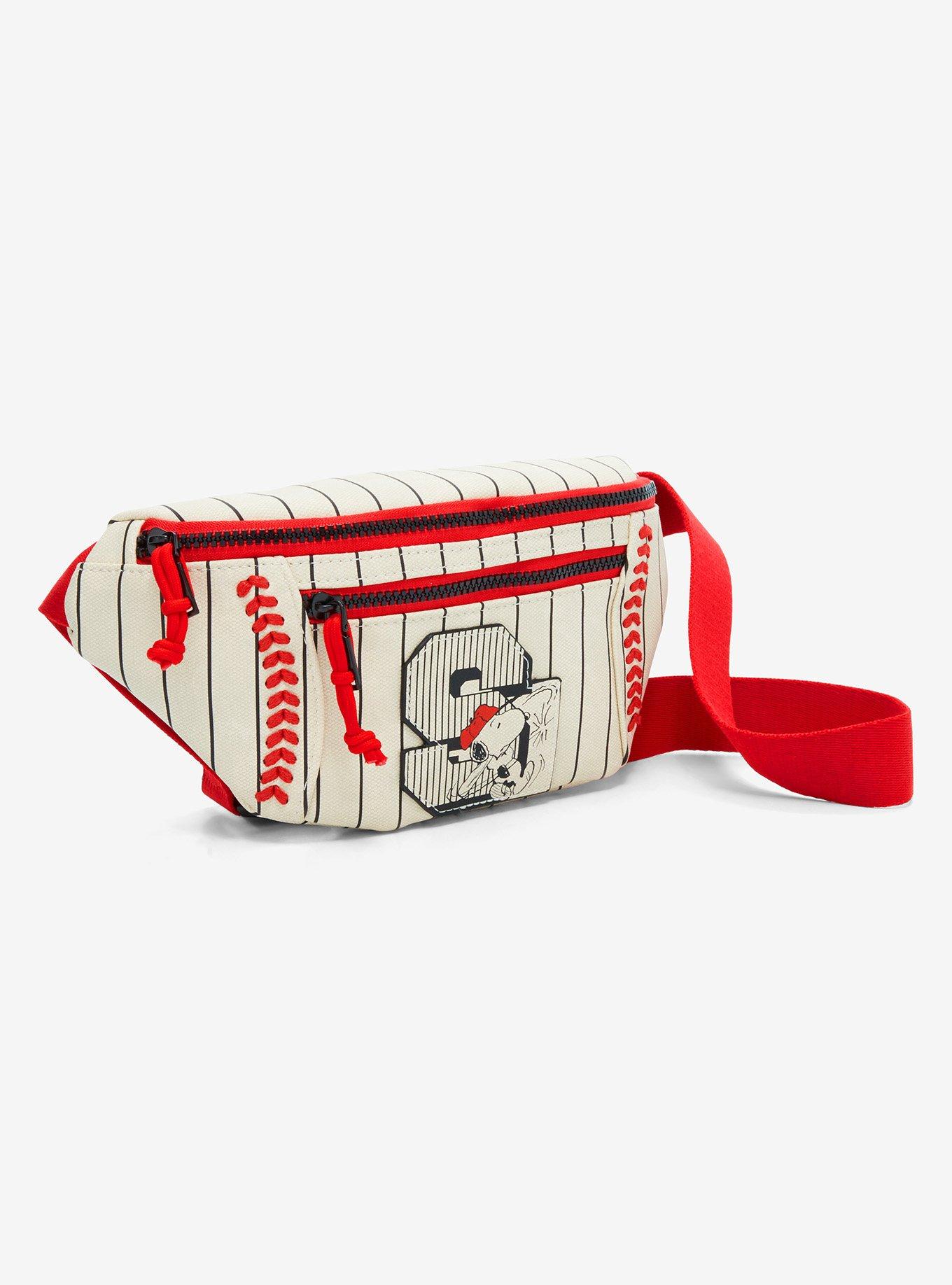 Peanuts Snoopy Baseball Striped Belt Bag — BoxLunch Exclusive