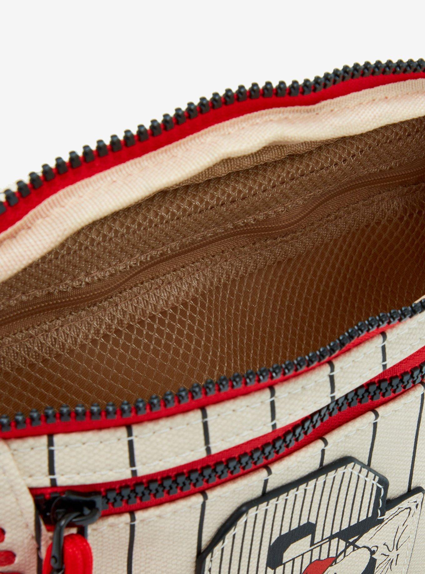 Peanuts Snoopy Baseball Striped Belt Bag — BoxLunch Exclusive