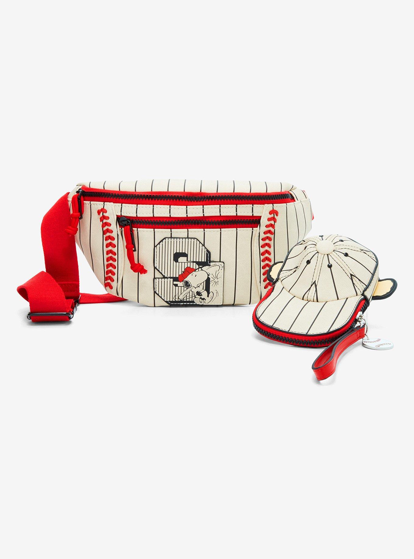 Peanuts Snoopy Baseball Striped Belt Bag — BoxLunch Exclusive