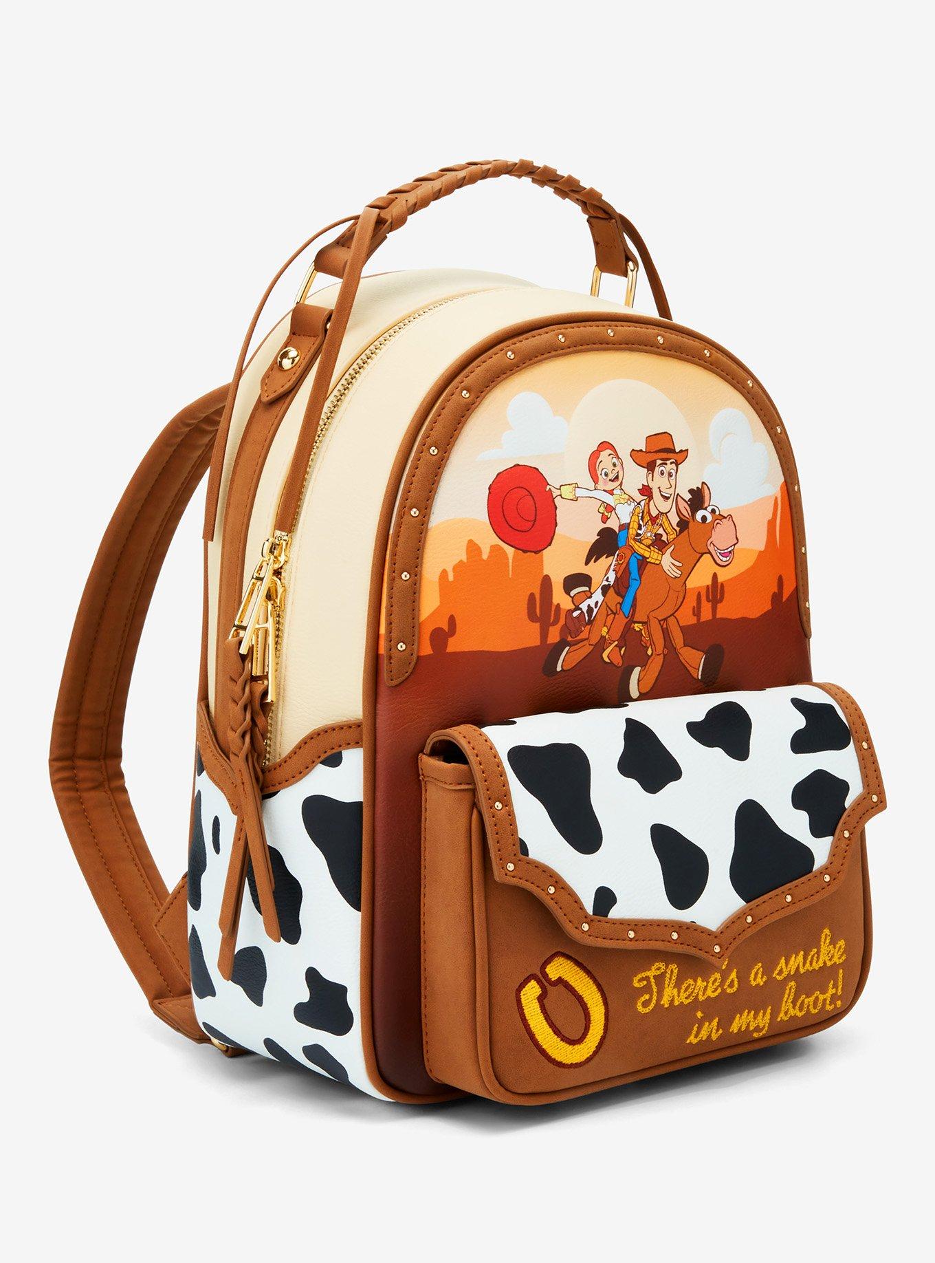 Disney Pixar Toy Story Woody, Jessie, and Bullseye Western Mini Backpack — BoxLunch Exclusive, , hi-res