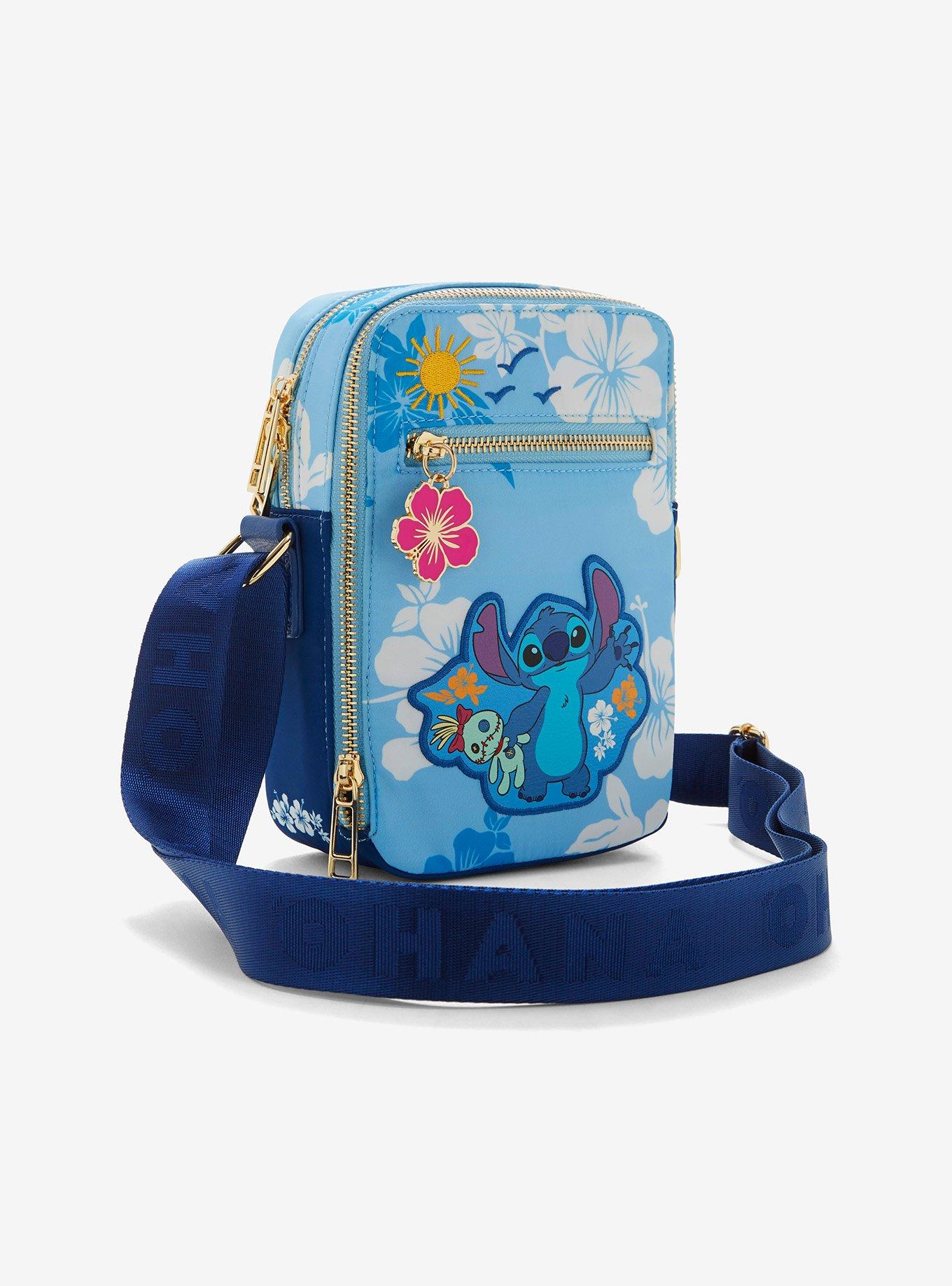 Disney Lilo & Stitch Hibiscus Blue Crossbody Bag — BoxLunch Exclusive