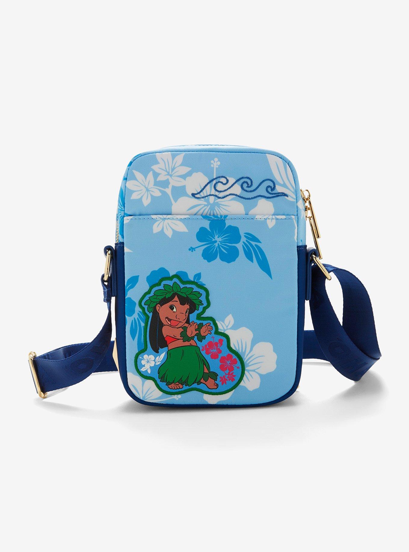 Disney Lilo & Stitch Hibiscus Blue Crossbody Bag — BoxLunch Exclusive