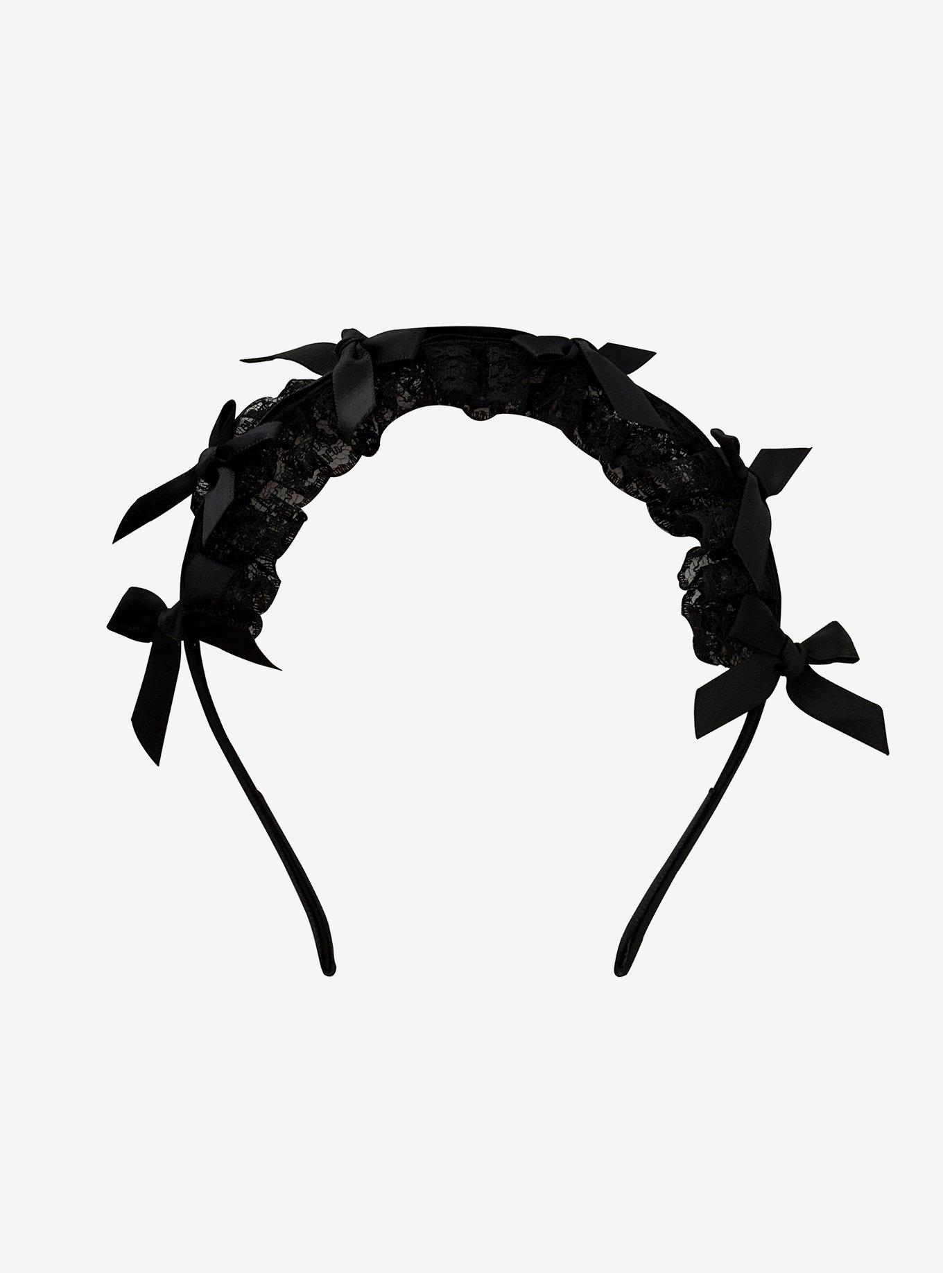 Sweet Society Lace Bow Headband, , hi-res