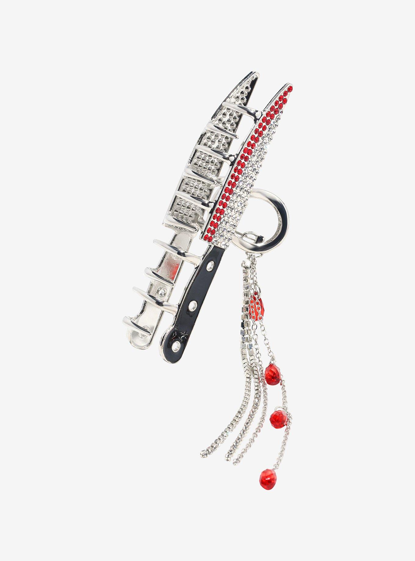 Bloody Knife Bling Claw Hair Clip, , alternate