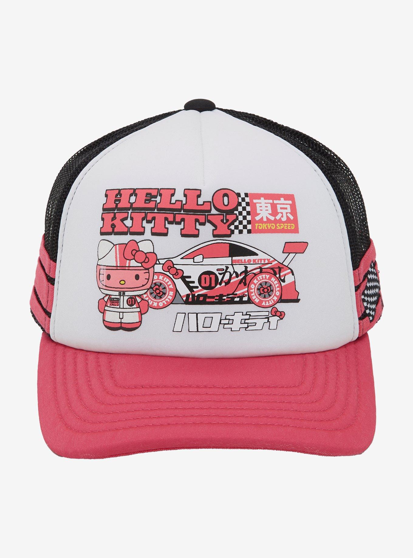 Hello Kitty Racing Trucker Hat, , hi-res