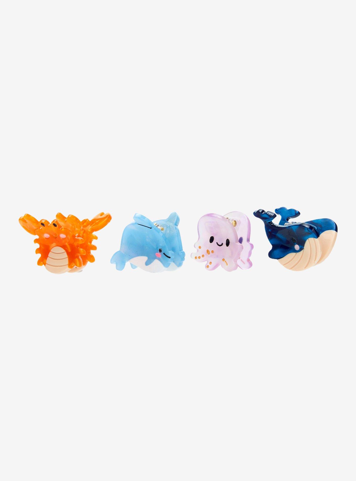 Sweet Society Sea Creature Mini Claw Hair Clip Set, , alternate