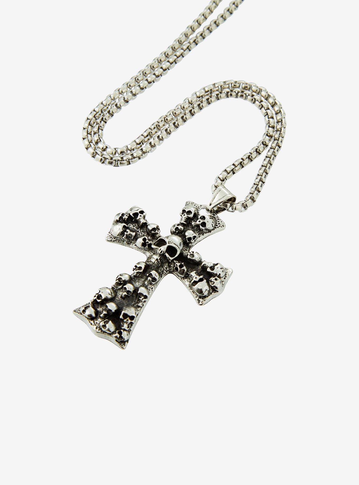 Social Collision Catacombs Cross Necklace, , alternate
