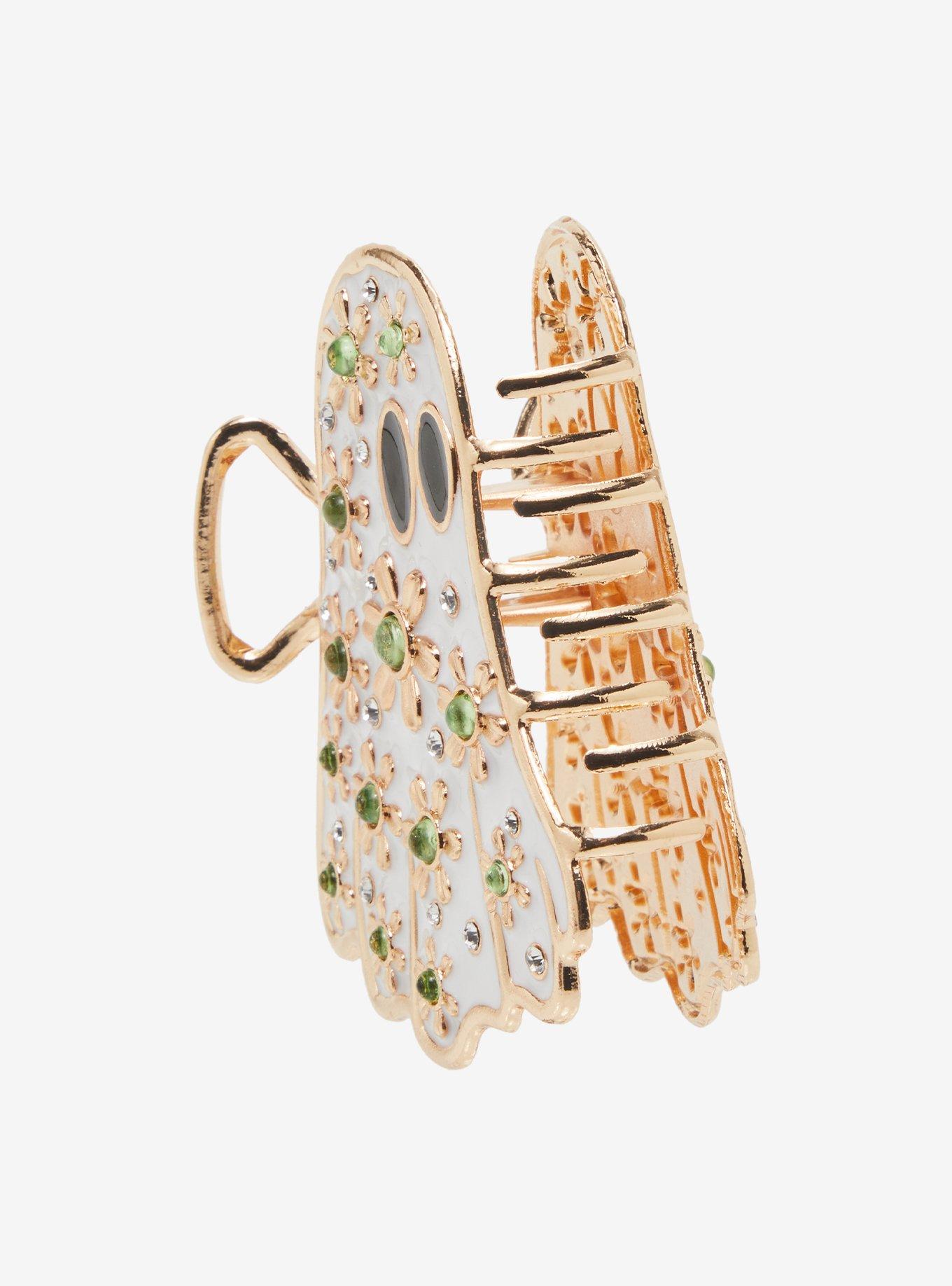 Thorn & Fable Flower Ghost Claw Hair Clip, , alternate