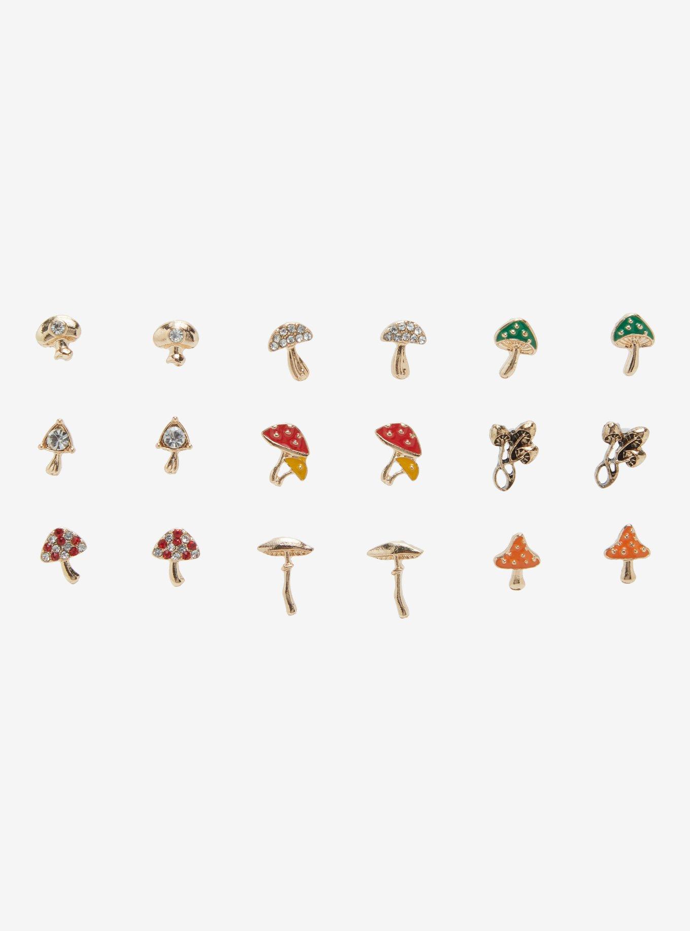 Mushroom Forager Stud Earring Set, , hi-res