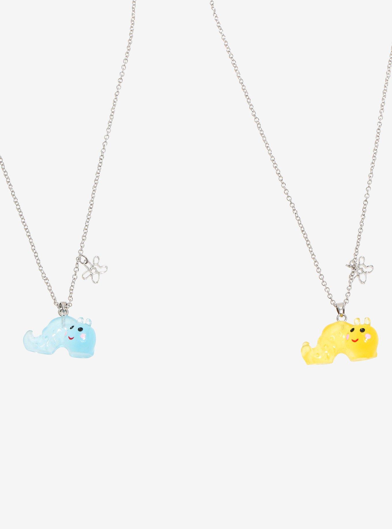 Sweet Society Happy Worm Best Friend Necklace Set, , alternate