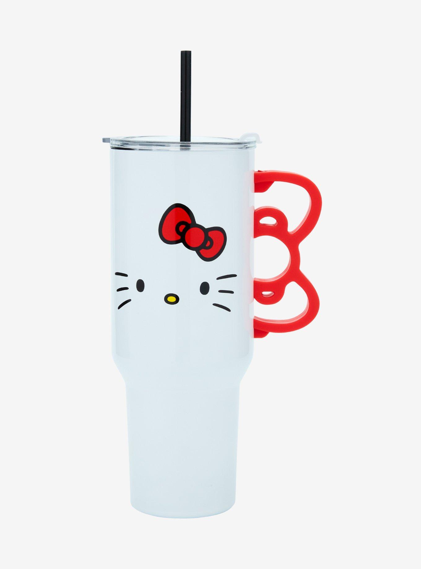 Hello Kitty Red Bow Handle Stainless Steel Travel Cup, , alternate