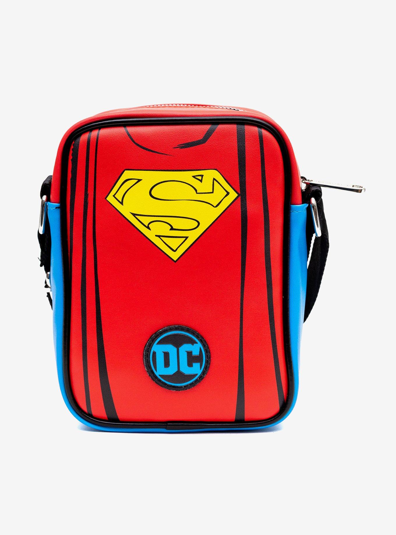 DC Comics Superman Close Up Logo and Belt Crossbody Bag, , alternate