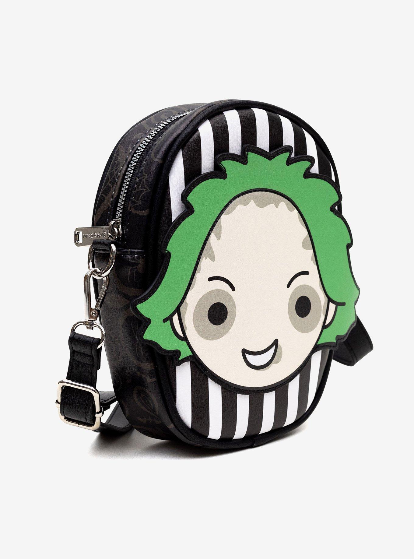 Beetlejuice Smiling Chibi Face Crossbody Bag, , hi-res