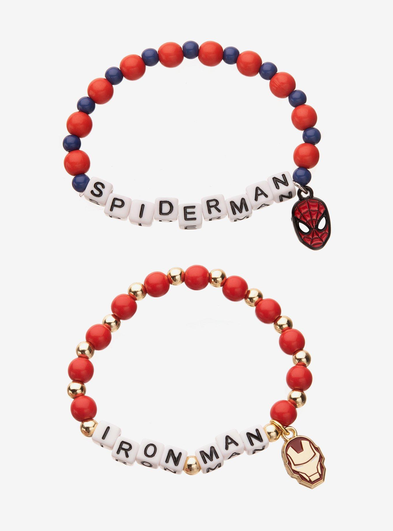 Marvel The Infinity Saga Iron Man & Spider-Man Best Friend Bracelet Set, , hi-res