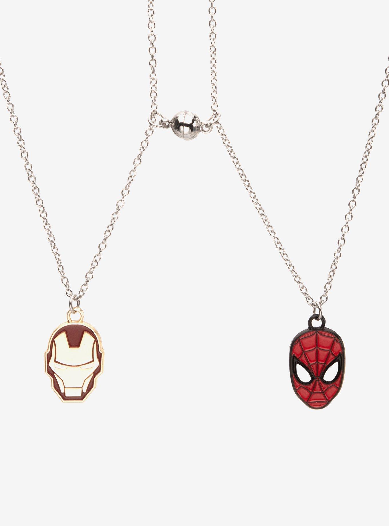 Marvel The Infinity Saga Iron Man & Spider-Man Best Friend Magnetic Necklace Set, , hi-res