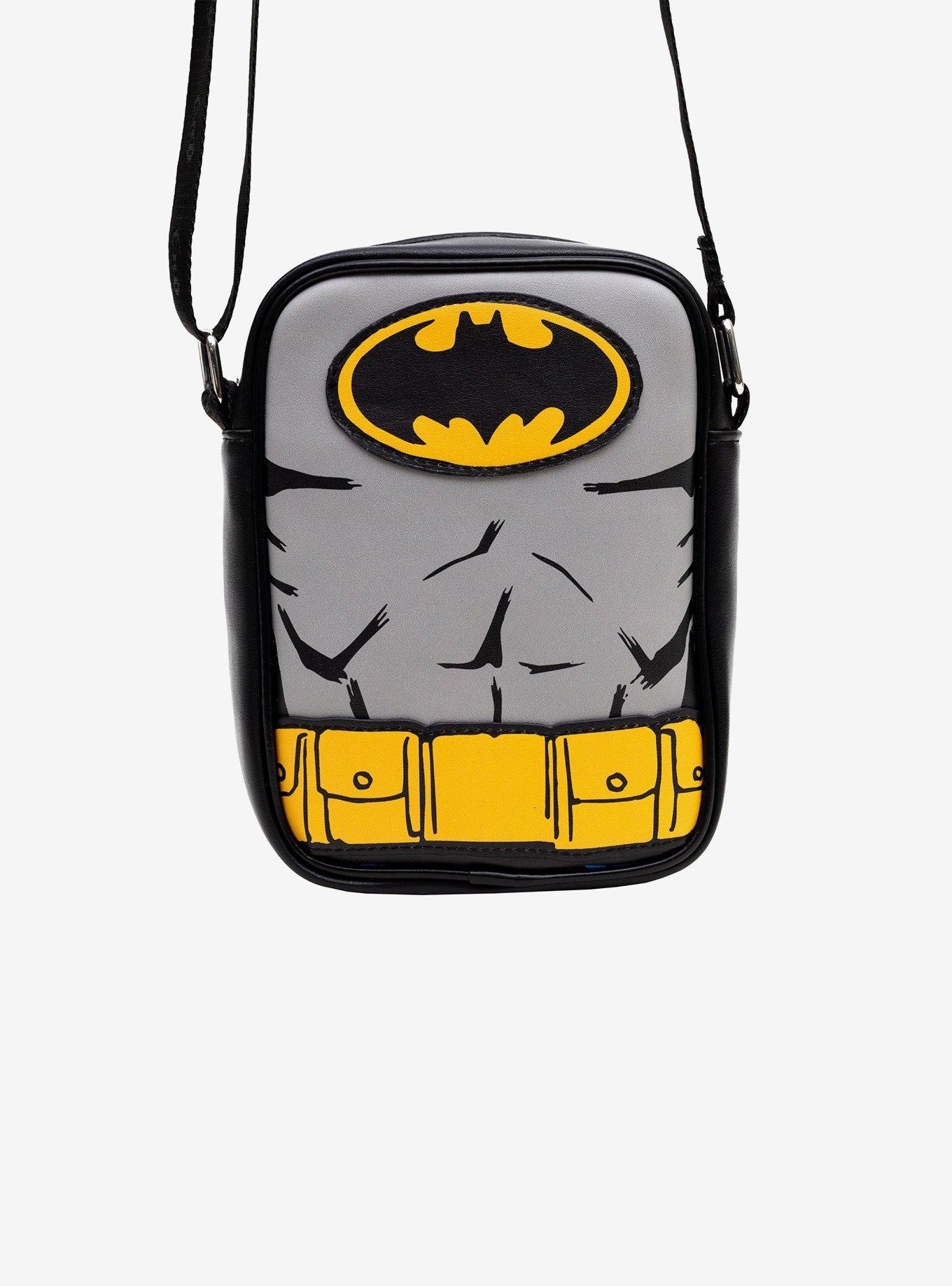 DC Comics Batman Close Up Bat and Belt Crossbody Bag