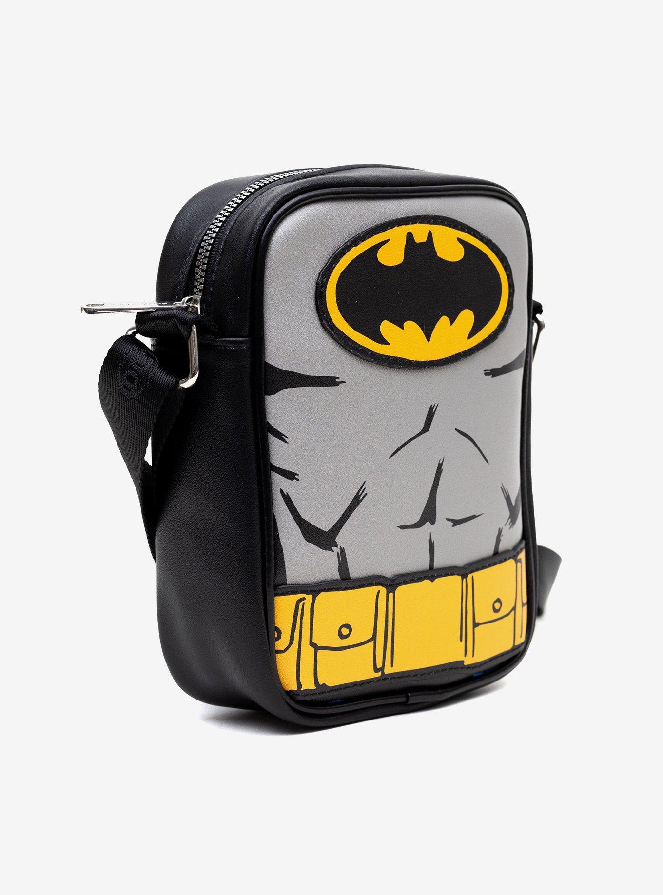 DC Comics Batman Close Up Bat and Belt Crossbody Bag