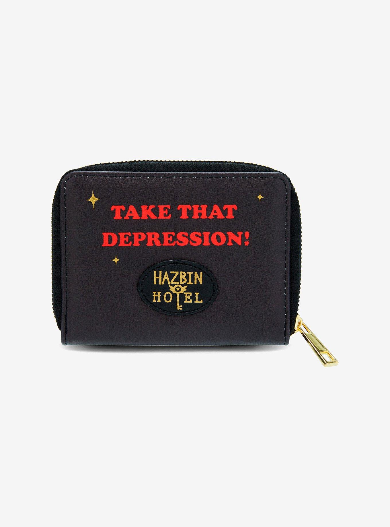 Hazbin Hotel Lucifer Duck Mini Zip Wallet, , alternate