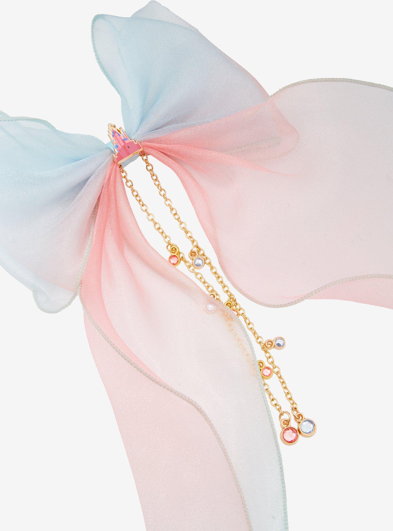 Disney Sleeping Beauty Castle Ombre Hair Bow, , alternate