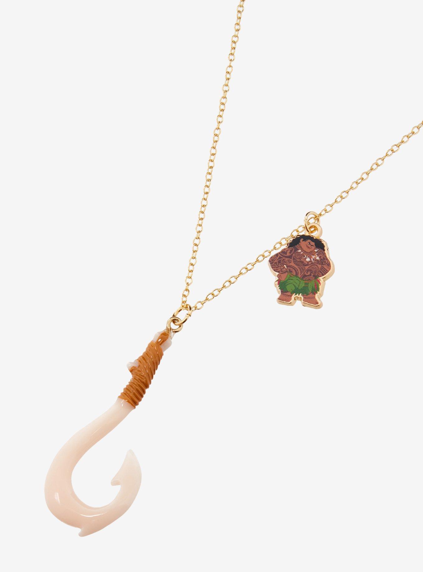 Disney Moana 2 Maui Hook Pendant Necklace, , alternate