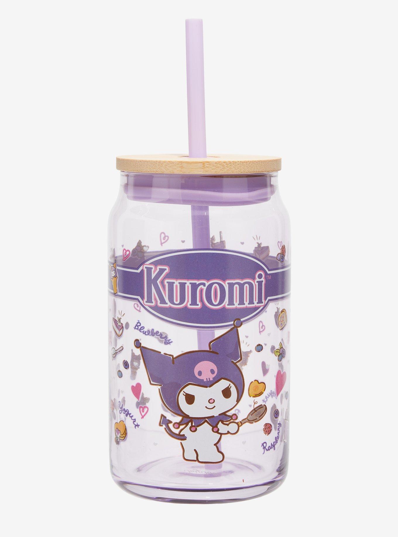 Kuromi Treats Glass Travel Cup, , hi-res