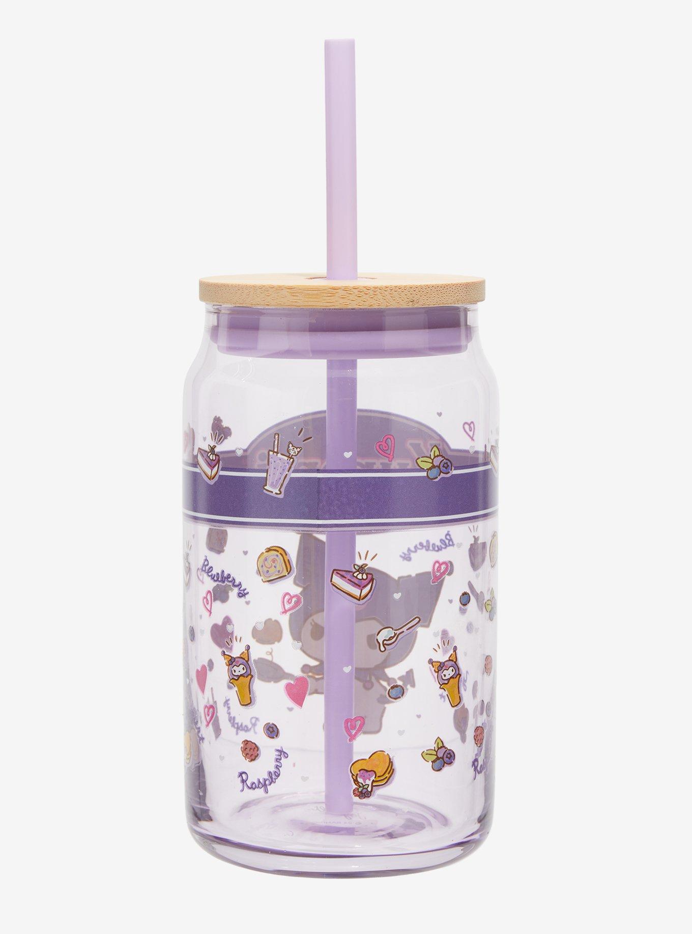 Kuromi Treats Glass Travel Cup, , alternate