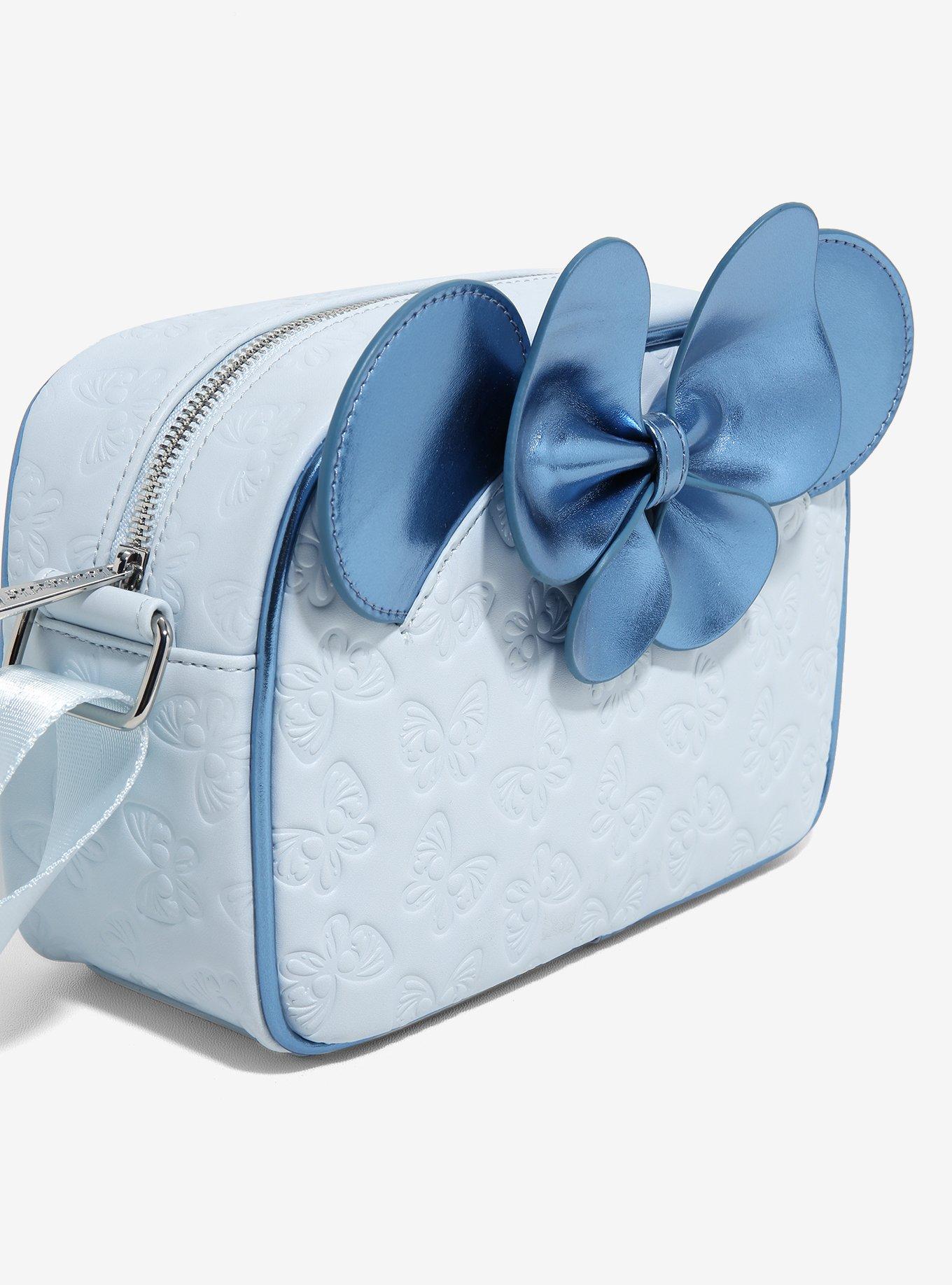 Loungefly Disney Minnie Mouse Blue Butterfly Crossbody Bag — BoxLunch Exclusive