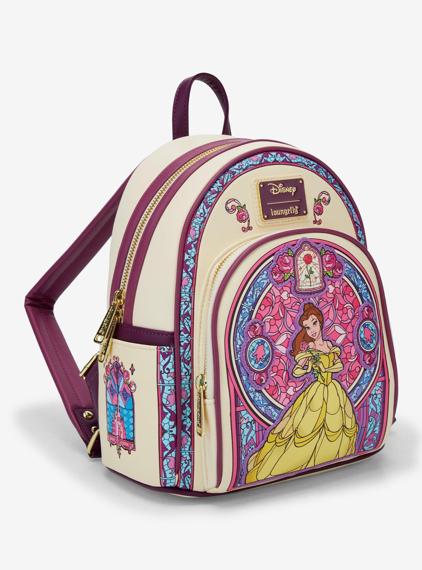 Loungefly Disney Beauty and the Beast Belle Stained Glass Portrait Mini Backpack - BoxLunch Exclusive