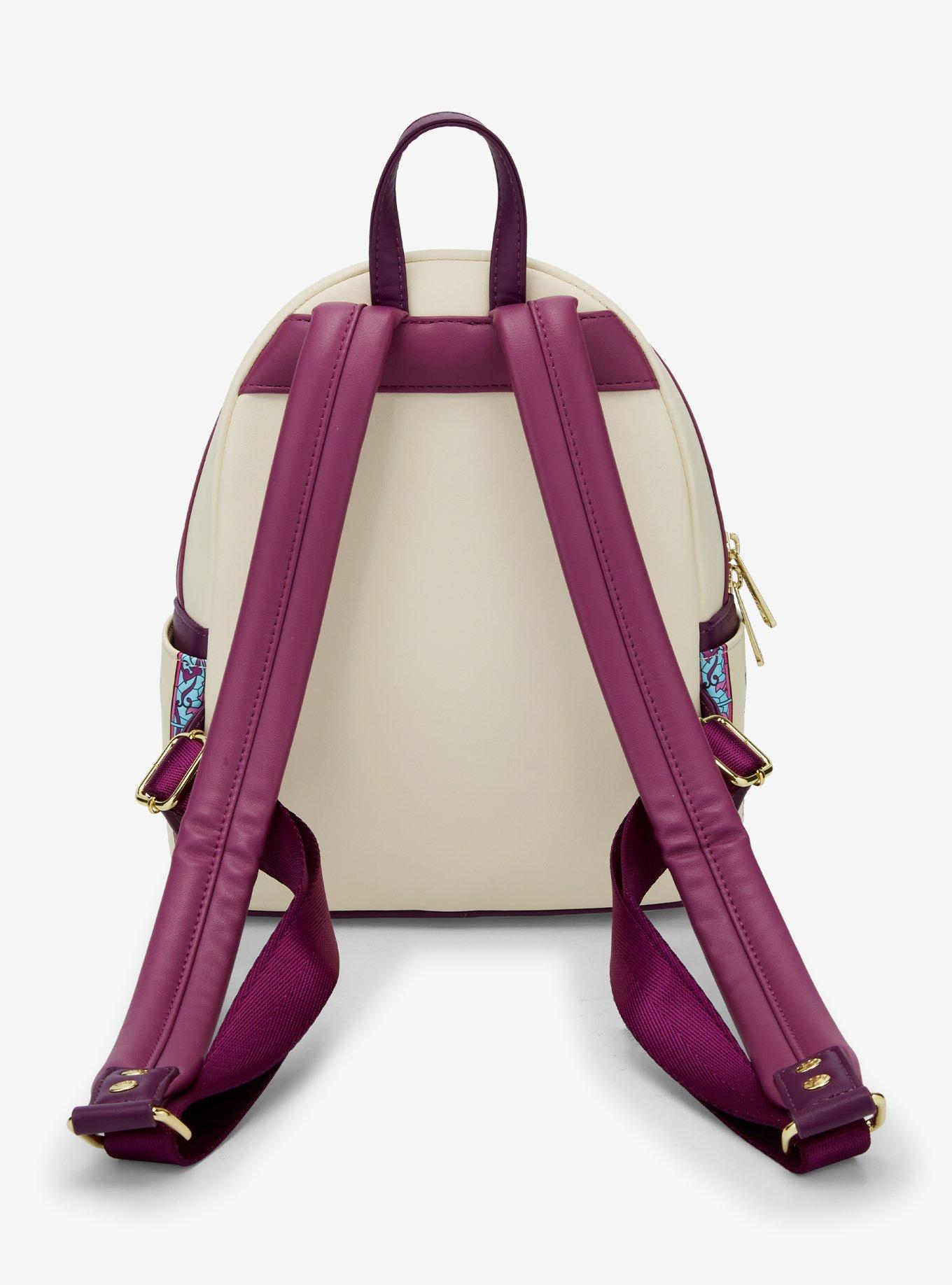 Loungefly Disney Beauty and the Beast Belle Stained Glass Portrait Mini Backpack - BoxLunch Exclusive, , alternate