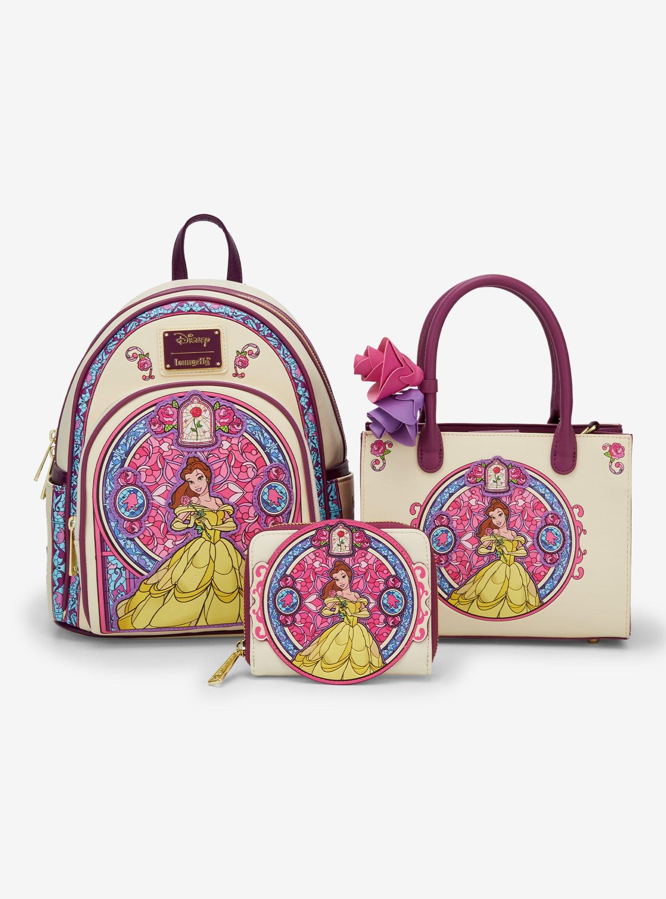 Loungefly Disney Beauty and the Beast Belle Stained Glass Portrait Mini Backpack - BoxLunch Exclusive, , alternate