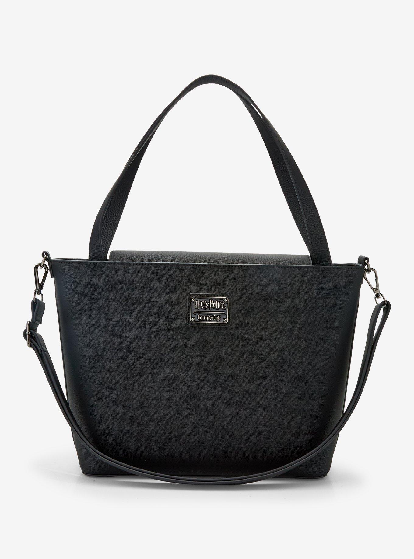 Loungefly Harry Potter Elder Wand Black Tote Bag - BoxLunch Exclusive, , alternate