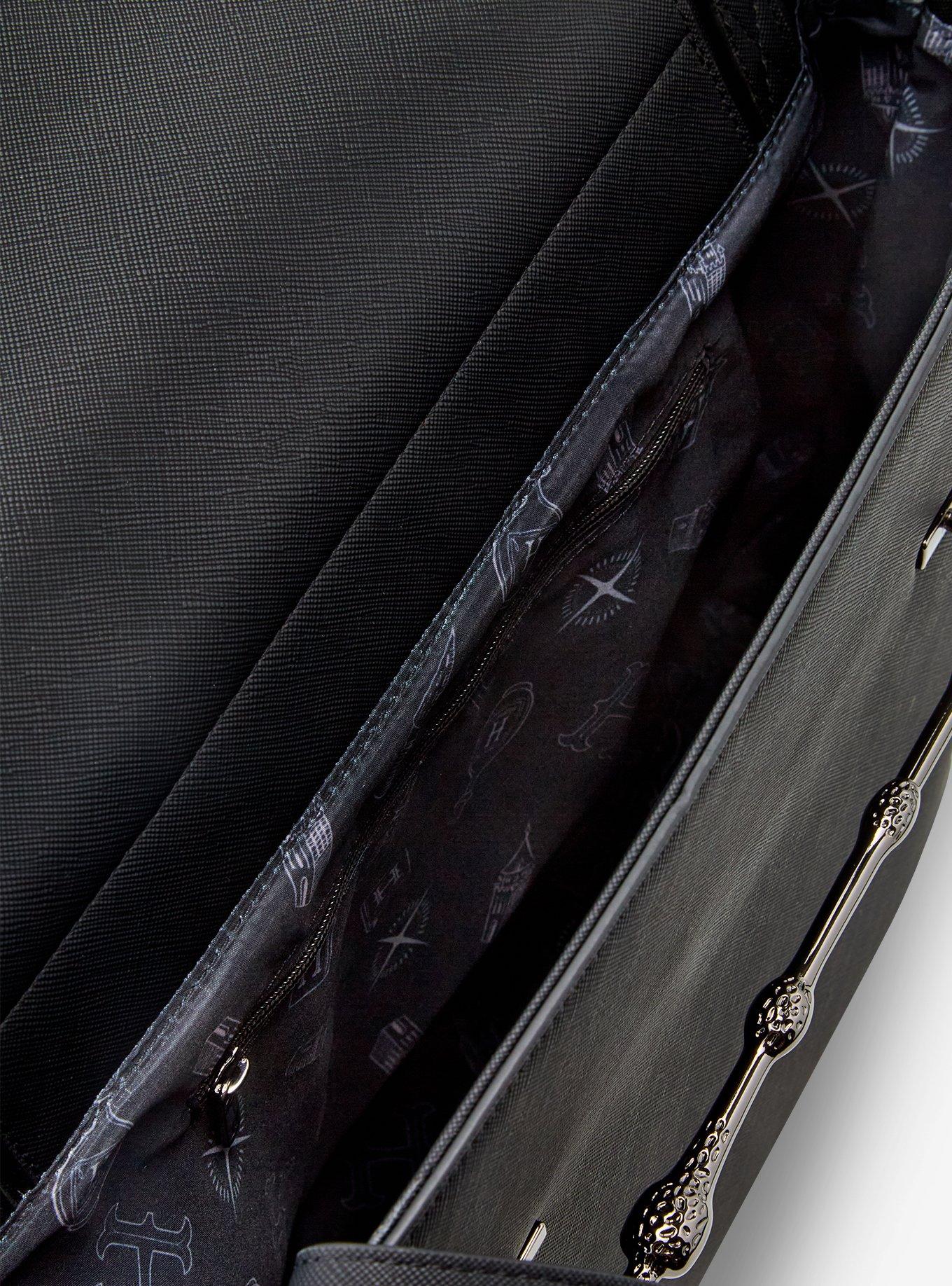 Loungefly Harry Potter Elder Wand Black Tote Bag - BoxLunch Exclusive, , alternate