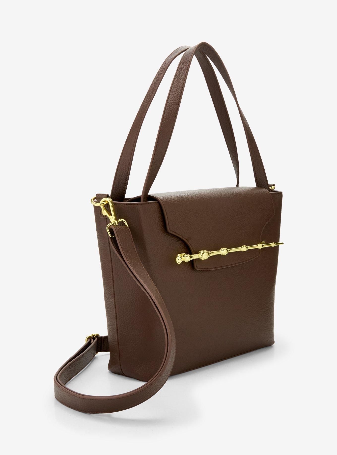 Loungefly Harry Potter Elder Wand Brown Tote Bag - BoxLunch Exclusive, , hi-res