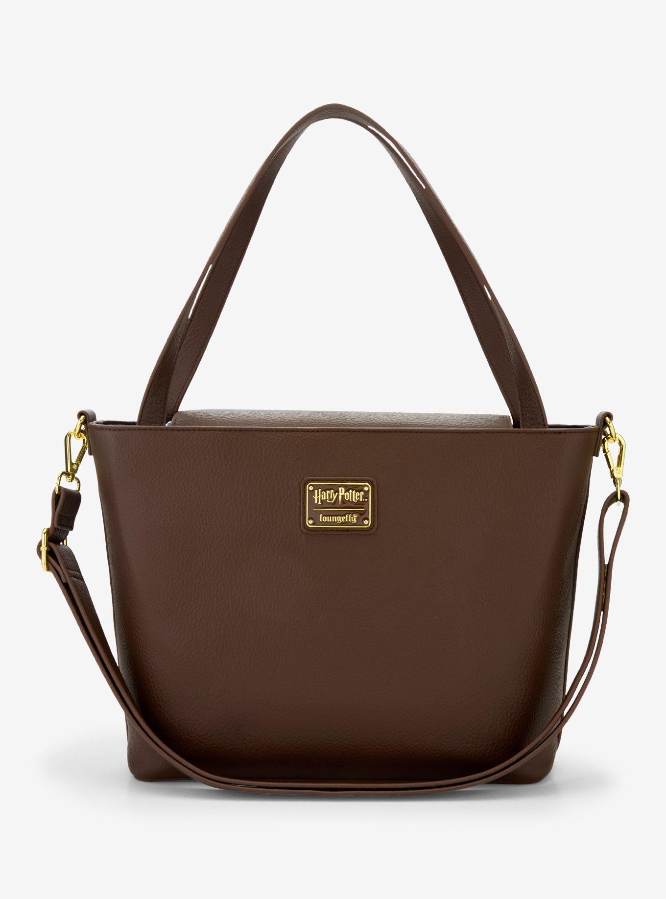 Loungefly Harry Potter Elder Wand Brown Tote Bag - BoxLunch Exclusive, , alternate