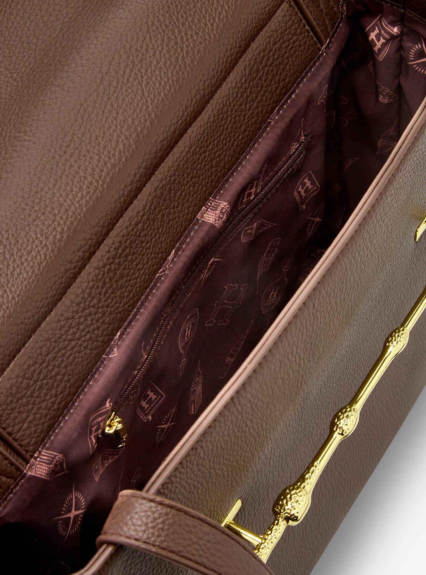 Loungefly Harry Potter Elder Wand Brown Tote Bag - BoxLunch Exclusive, , alternate