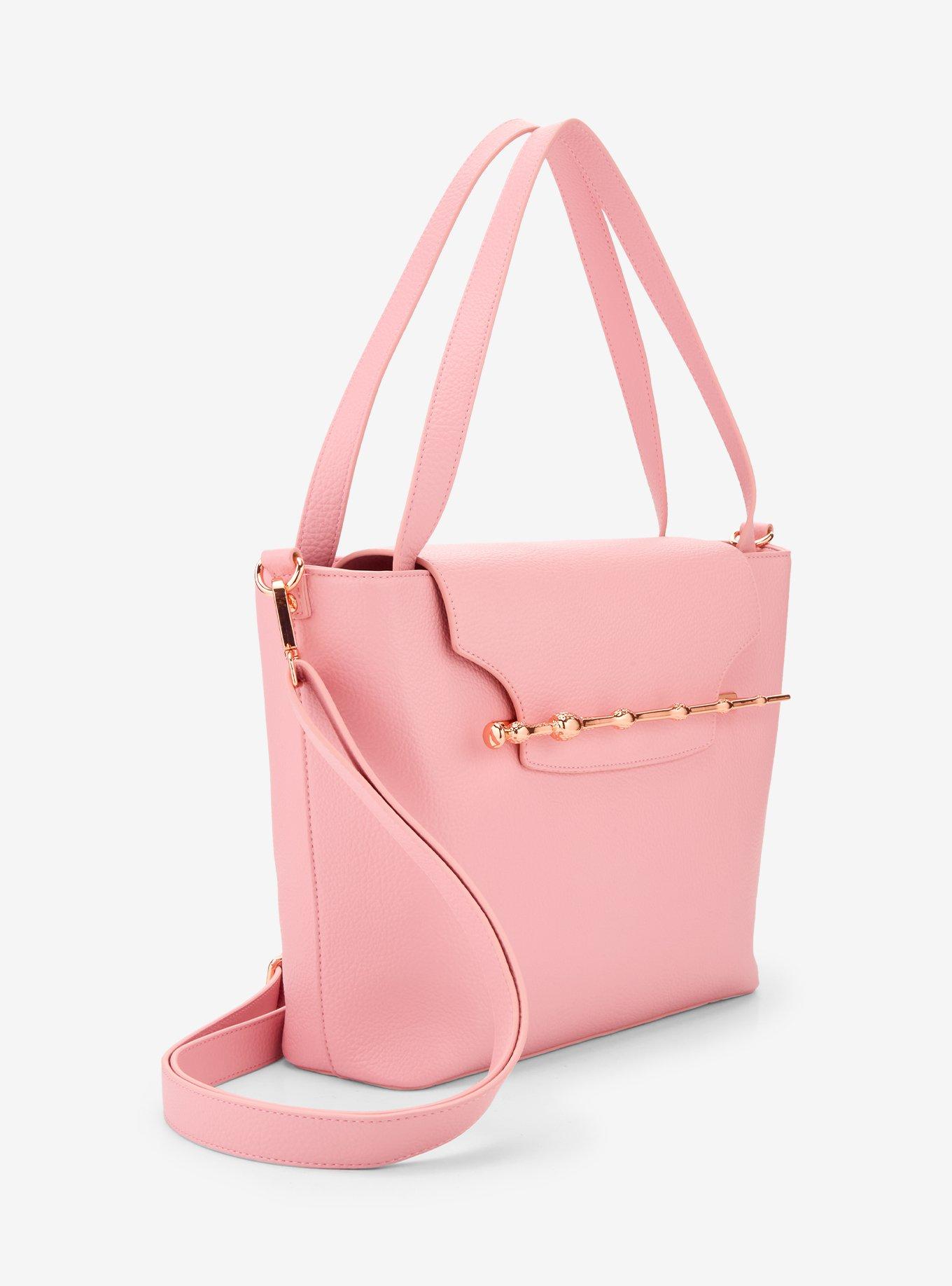 Loungefly Harry Potter Elder Wand Pink Tote Bag - BoxLunch Exclusive, , hi-res