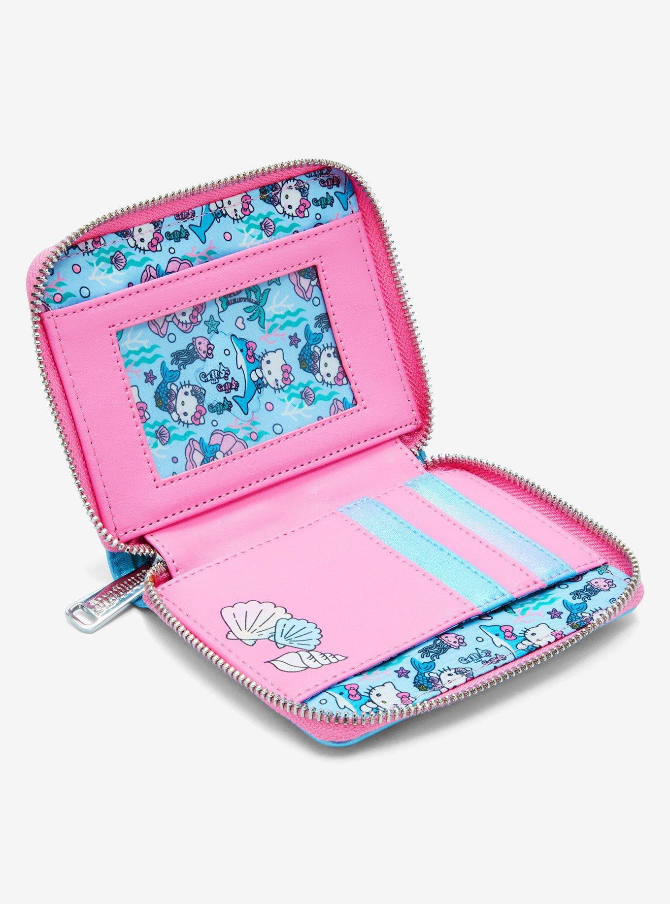 Loungefly Sanrio Hello Kitty Mermaid Metallic Zip Wallet — BoxLunch Exclusive, , alternate